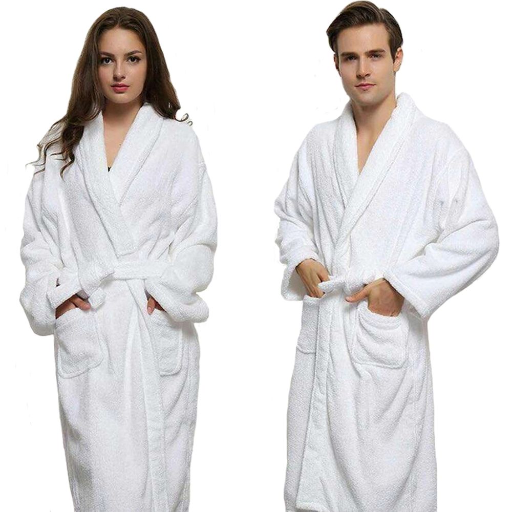 Luxury Cotton Terry Towelling Bathrobe | Bnb Supplies